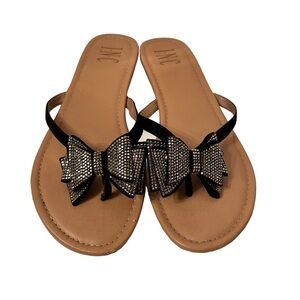 Inc. Maeve Women’s Bow Embellished Flat Sandals Size 7 1/2 M